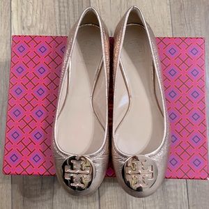 Rose Gold Tory Burch flats